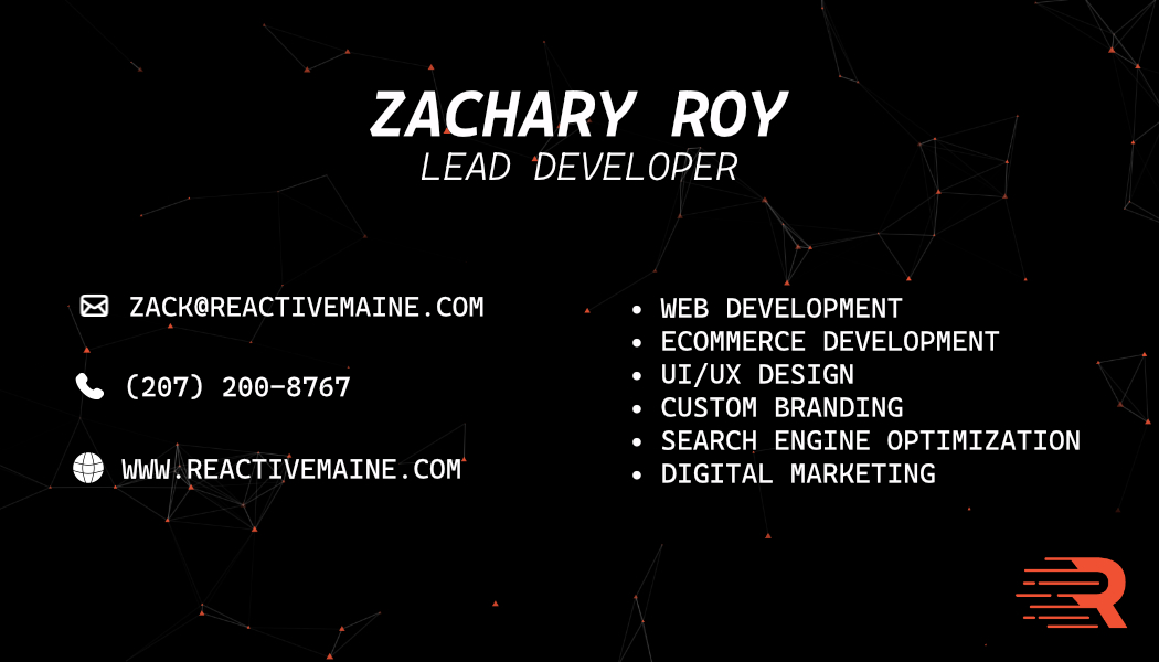 Business Card Back